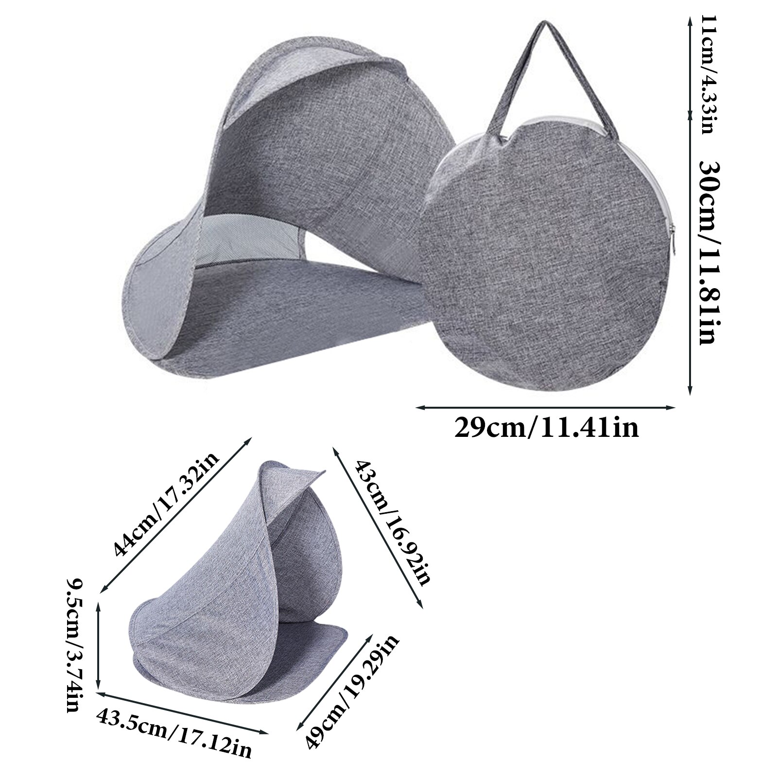 Cheap Goat Tents Portable Head Tent Beach Sun Shelters Mini Sunbathing Head Tent Windproof Sand Proof Canopy Headrest Portable Pop Up Shade Tents   